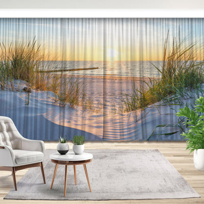 Fotovorhang: Sonnenuntergang an der Ostsee