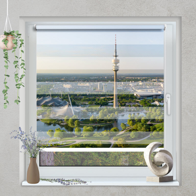 Klemmfix Doppelrollo mit Motiv: Olympiapark