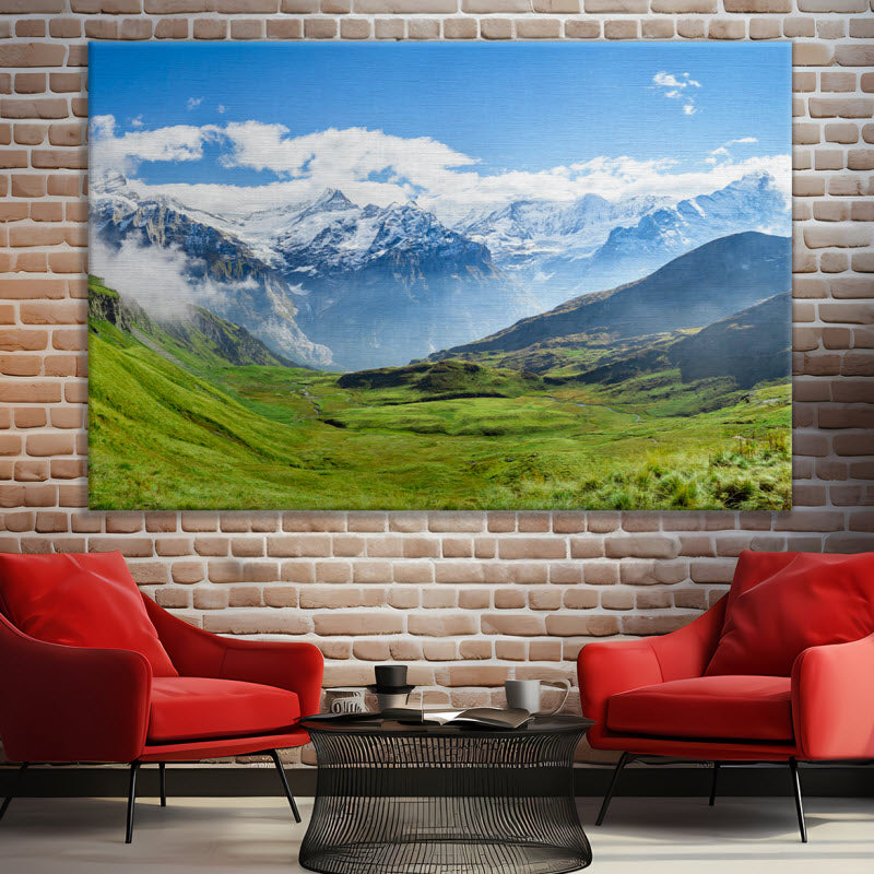 Leinwand mit Motiv: Grindelwald Schweiz