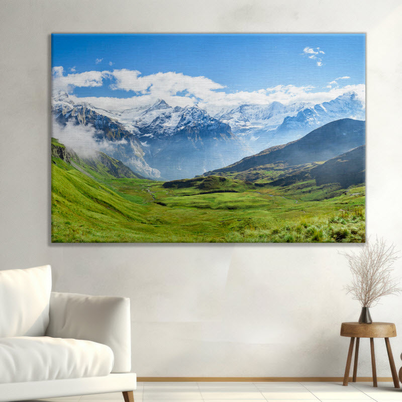 Leinwand mit Motiv: Grindelwald Schweiz