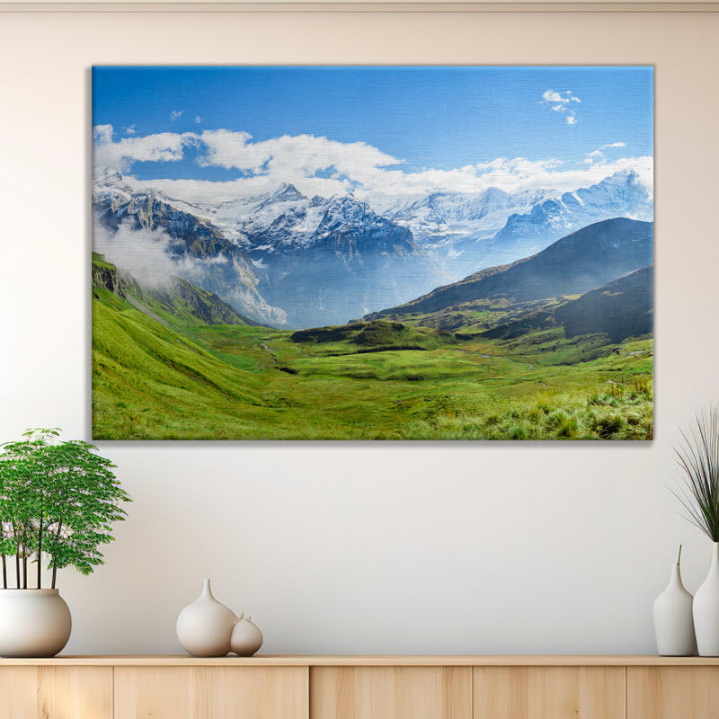 Leinwand mit Motiv: Grindelwald Schweiz