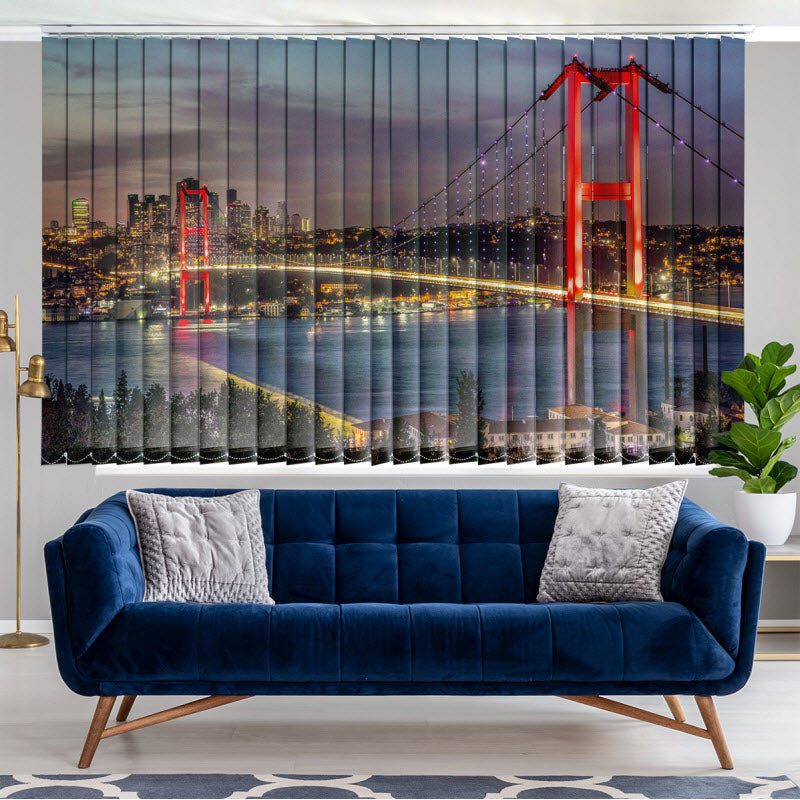 Lamellenvorhang mit Motiv: Istanbul Bosporusbrücke