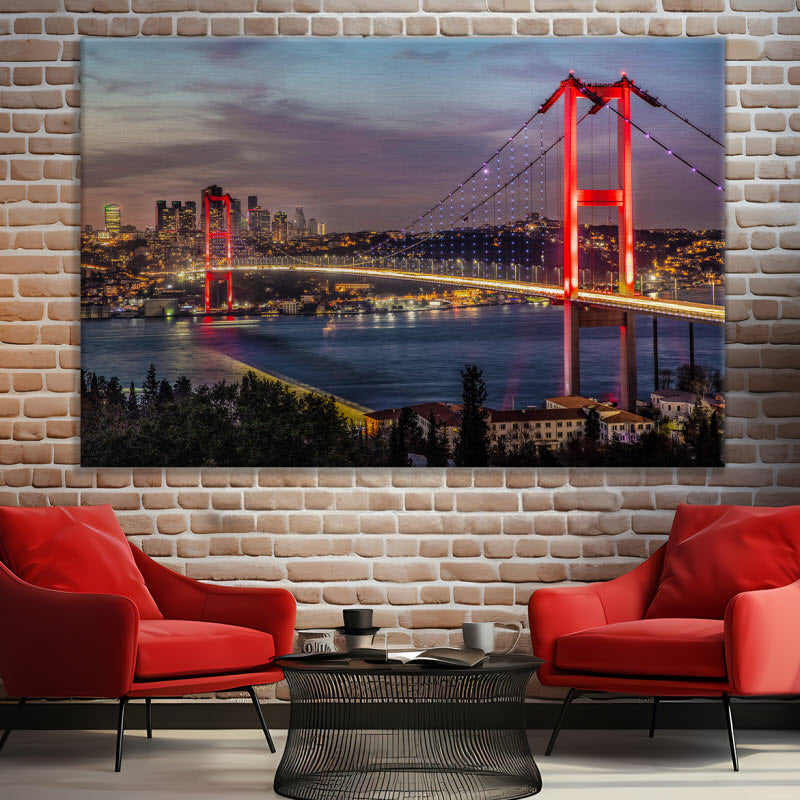 Leinwand mit Motiv: Istanbul Bosporusbrücke