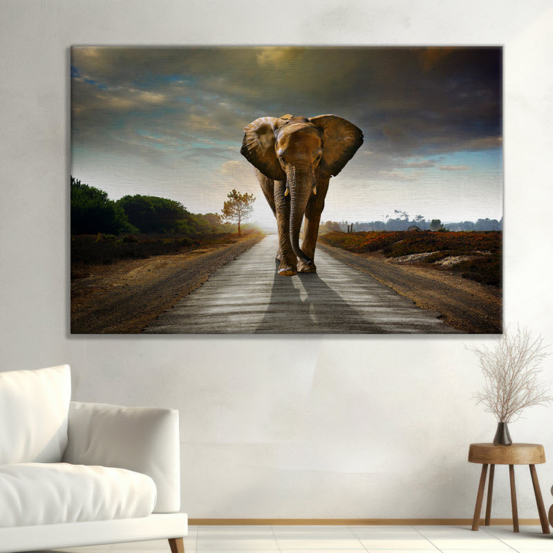 Leinwand mit Motiv: Der Elefant