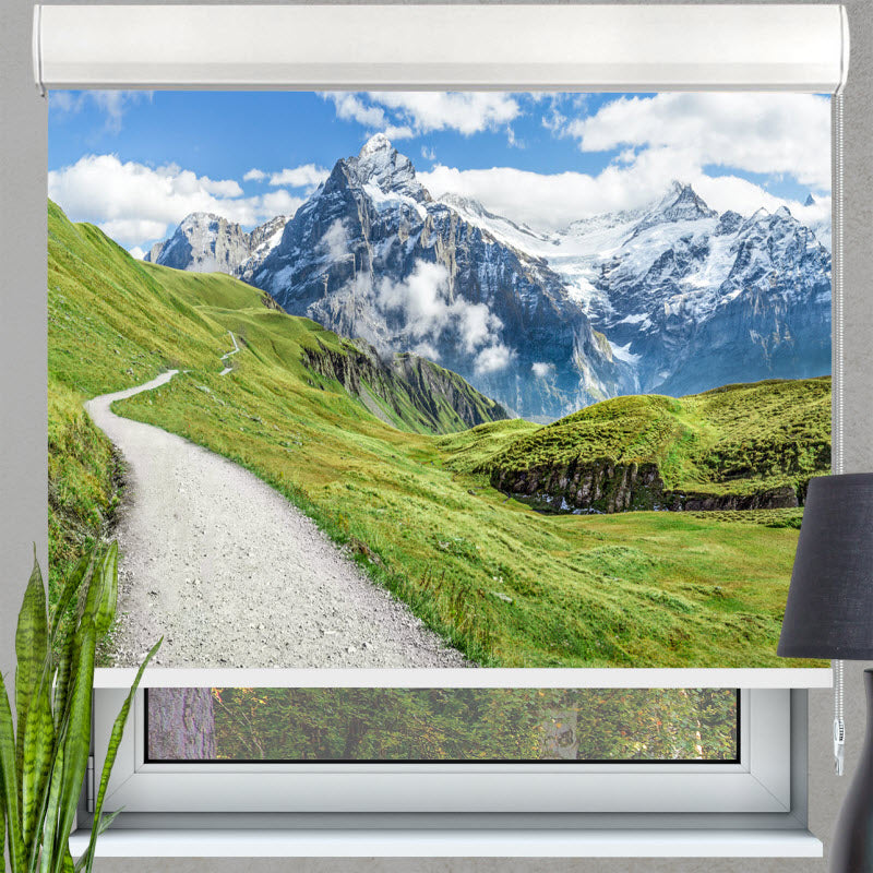 Kassettenrollo mit Motiv: Schweizer Alpen - Grindelwald