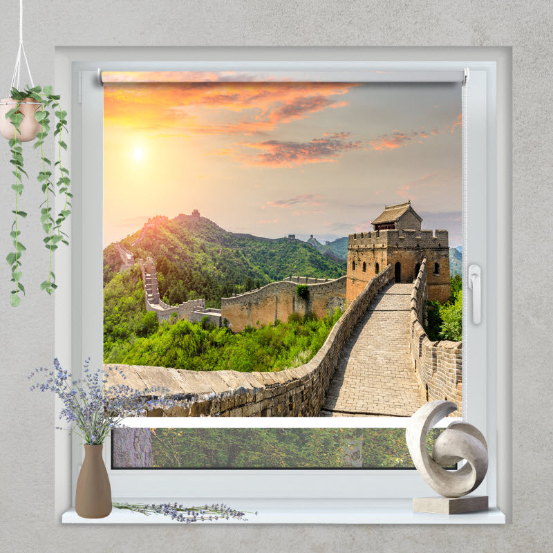 Klemmfix Rollo mit Motiv: Jinshanling - Chinesiche Mauer