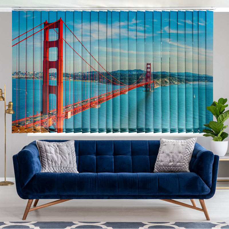 Lamellenvorhang mit Motiv: Golden Gate Brücke