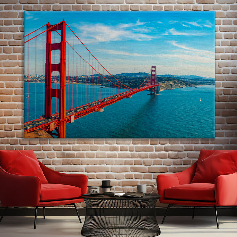 Leinwand mit Motiv: Golden Gate Brücke