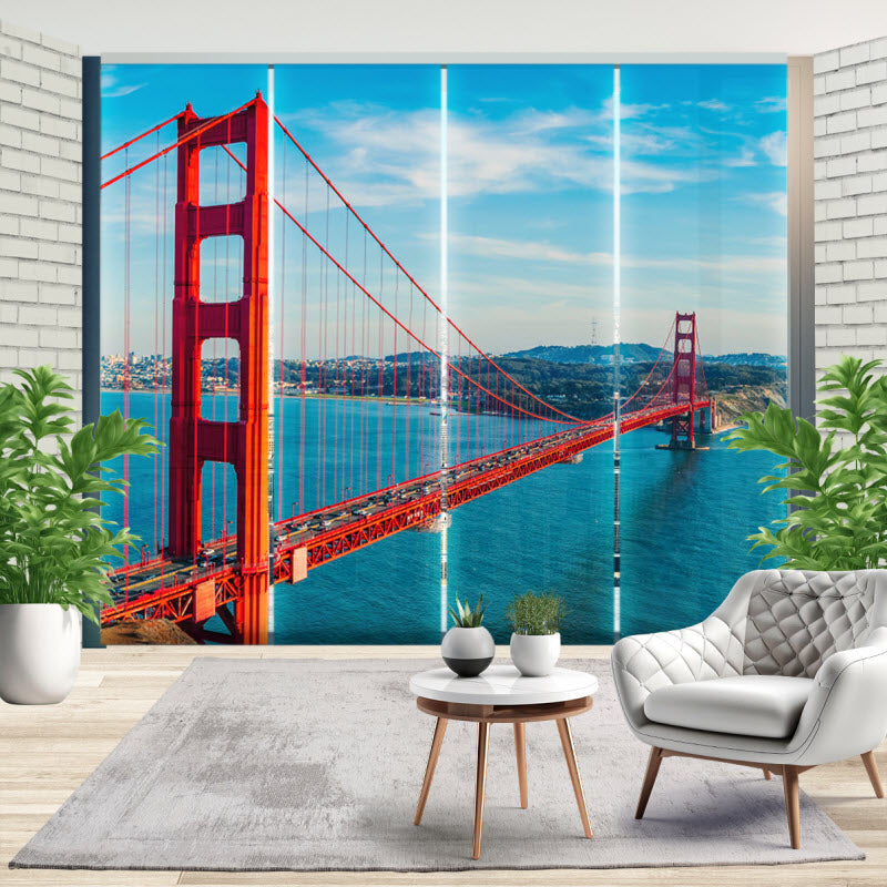 Schiebegardine mit Motiv: Golden Gate Brücke