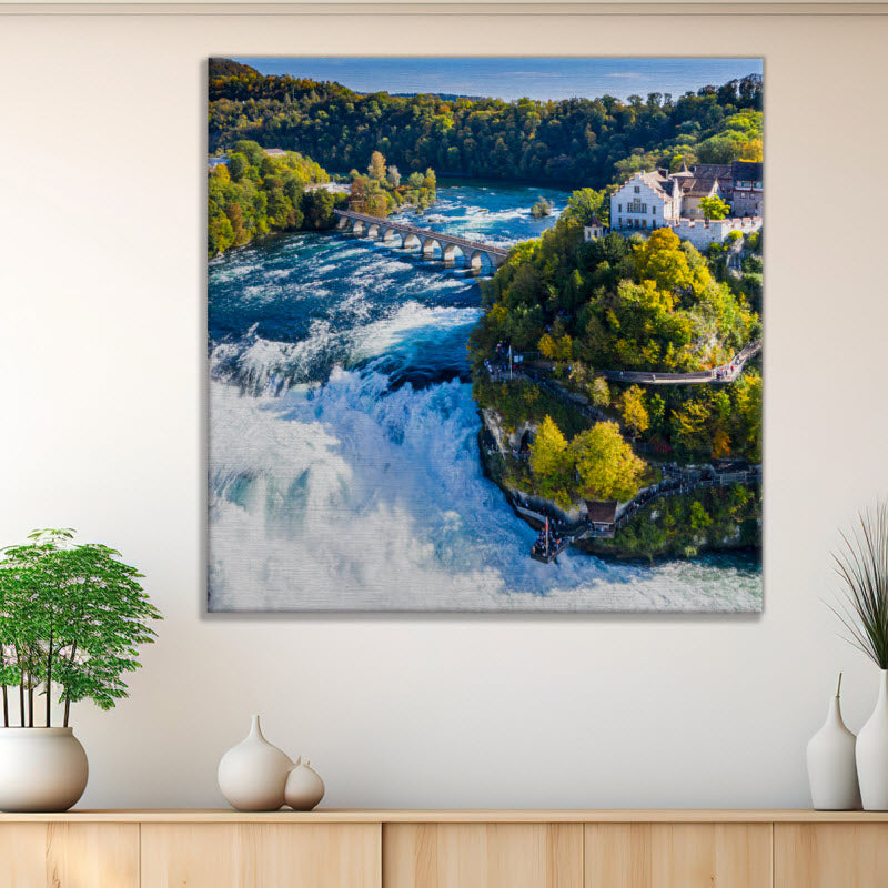 Leinwand mit Motiv: Rheinfall in der Schweiz