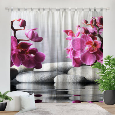 Fotovorhang: Orchidee auf Spasteinen