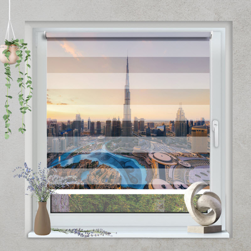 Klemmfix Doppelrollo mit Motiv: Burj Khalifa - Dubai