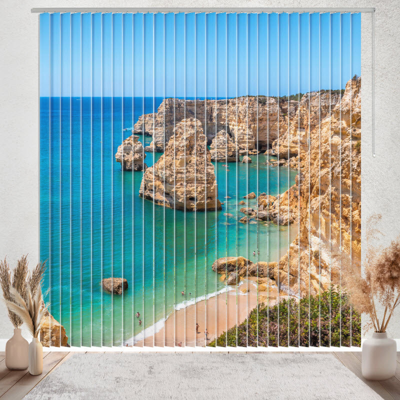 Lamellenvorhang mit Motiv: Strand Marinha/Portugal