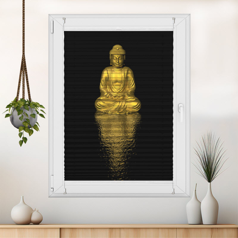 Plissee mit Motiv: Buddha