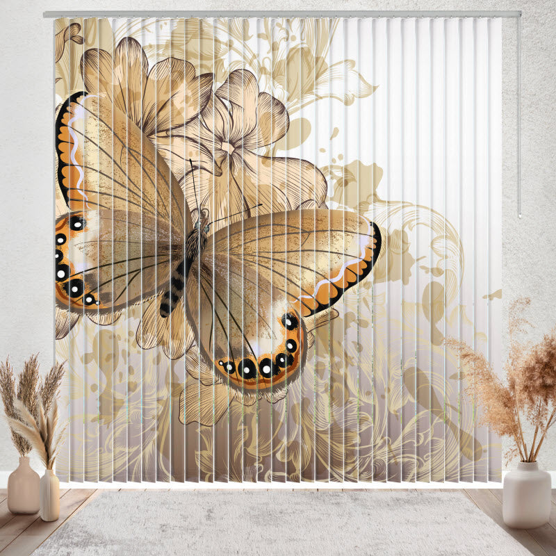 Lamellenvorhang mit Motiv: Abstrakt Schmetterling