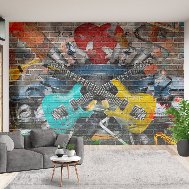 Tapete mit Motiv: Graffiti Gitarre