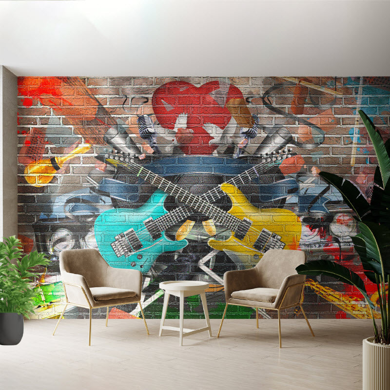 Tapete mit Motiv: Graffiti Gitarre