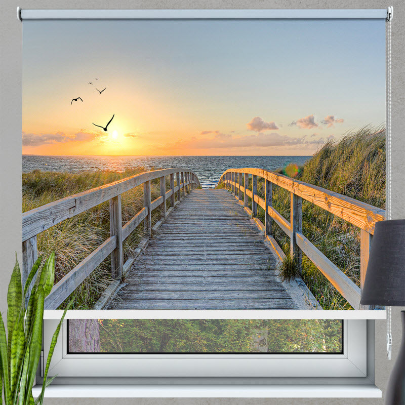 Rollo mit Motiv: Sonnenuntergang in Sylt