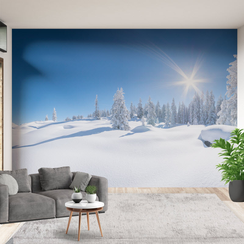 Tapete mit Motiv: Verschneite Winterlandschaft