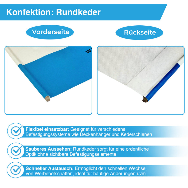 Banner Konfektion: Rundkeder