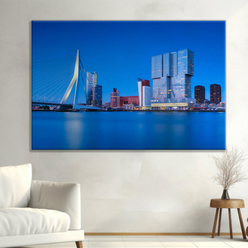 Leinwand mit Motiv: Rotterdam Wolkenkratzer