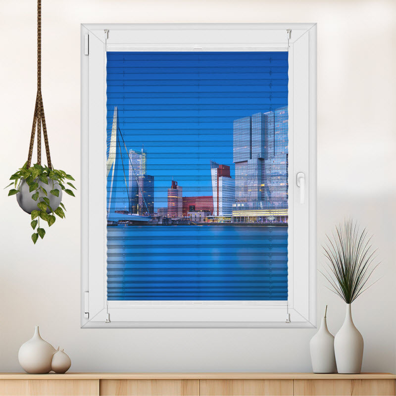 Plissee mit Motiv: Rotterdam Wolkenkratzer