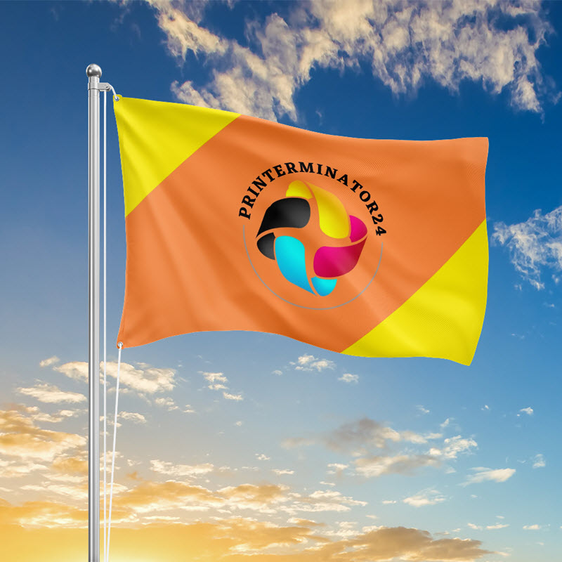 Fahne bedrucken lassen mit Deinem Logo