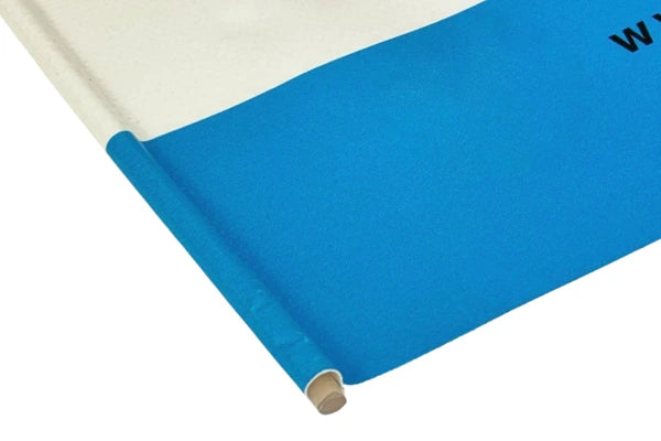 Banner mit Rundkeder für Kedersysteme und professionelle Spannrahmen